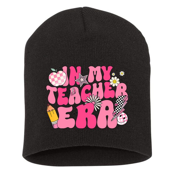 In My Teacher Era First Day Of School Back To School Short Acrylic Beanie
