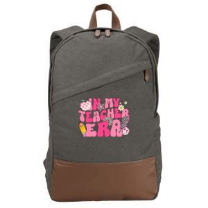 In My Teacher Era First Day Of School Back To School Cotton Canvas Backpack