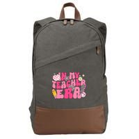 In My Teacher Era First Day Of School Back To School Cotton Canvas Backpack