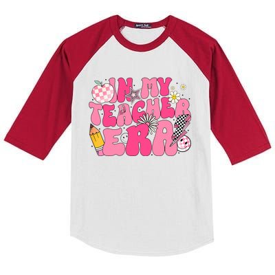 In My Teacher Era First Day Of School Back To School Kids Colorblock Raglan Jersey