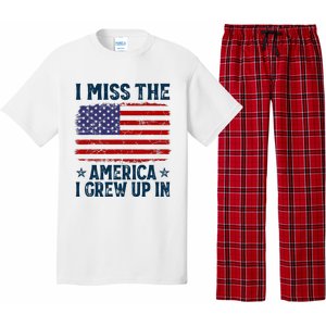 I Miss The America I Grew Up In American Patriotic Us Flag Pajama Set