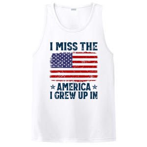 I Miss The America I Grew Up In American Patriotic Us Flag PosiCharge Competitor Tank