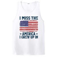 I Miss The America I Grew Up In American Patriotic Us Flag PosiCharge Competitor Tank