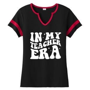 In My Teacher Era Ladies Halftime Notch Neck Tee