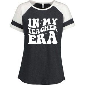 In My Teacher Era Enza Ladies Jersey Colorblock Tee