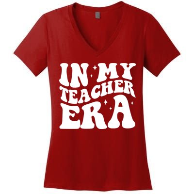 In My Teacher Era Women's V-Neck T-Shirt