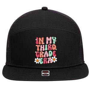 In My Third Grade Era 3rd Grade Girl Teacher Back To School 7 Panel Mesh Trucker Snapback Hat