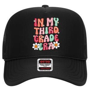 In My Third Grade Era 3rd Grade Girl Teacher Back To School High Crown Mesh Back Trucker Hat