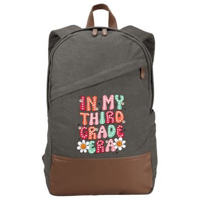 In My Third Grade Era 3rd Grade Girl Teacher Back To School Cotton Canvas Backpack