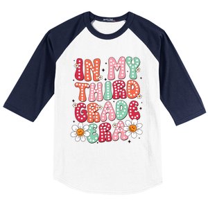 In My Third Grade Era 3rd Grade Girl Teacher Back To School Baseball Sleeve Shirt