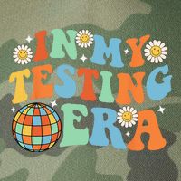 In My Testing Era Testing Day Legacy Tie Dye Trucker Hat