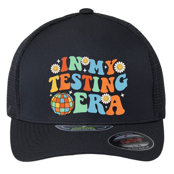 In My Testing Era Testing Day Flexfit Unipanel Trucker Cap