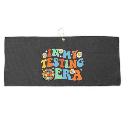In My Testing Era Testing Day Large Microfiber Waffle Golf Towel