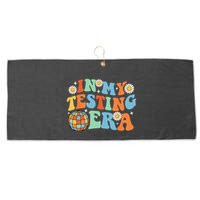 In My Testing Era Testing Day Large Microfiber Waffle Golf Towel
