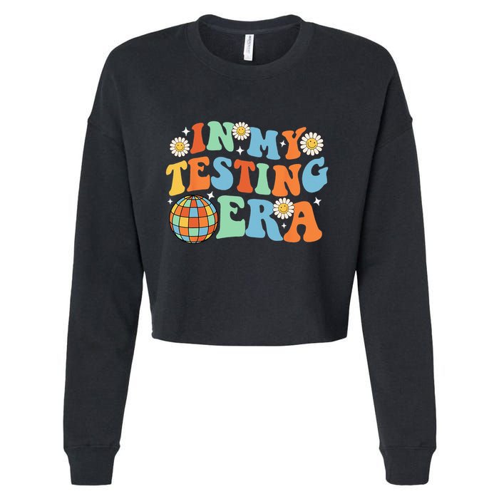 In My Testing Era Testing Day Cropped Pullover Crew