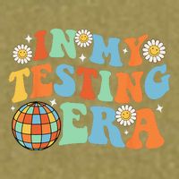 In My Testing Era Testing Day Garment-Dyed Women's Muscle Tee