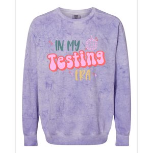 In My Testing Era Funny Testing Teacher Teaching Student Colorblast Crewneck Sweatshirt