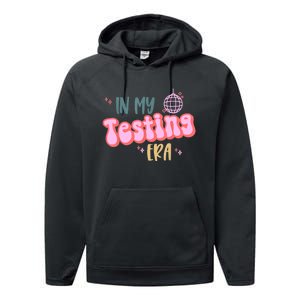 In My Testing Era Funny Testing Teacher Teaching Student Performance Fleece Hoodie