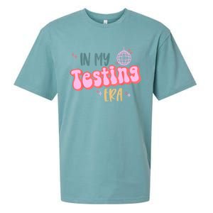 In My Testing Era Funny Testing Teacher Teaching Student Sueded Cloud Jersey T-Shirt