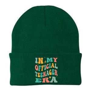 In My Teenager Era Groovy 13th Birthday Knit Cap Winter Beanie