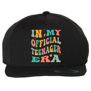 In My Teenager Era Groovy 13th Birthday Wool Snapback Cap