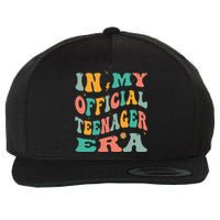 In My Teenager Era Groovy 13th Birthday Wool Snapback Cap