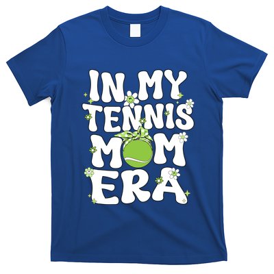 In My Tennis Mom Era Groovy Retro Mom Of Tennis Mama Great Gift T-Shirt