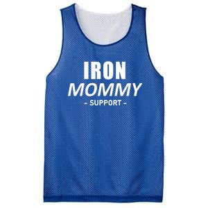 Iron Mommy Triathlon Mom Support Mother Gift Mesh Reversible Basketball Jersey Tank