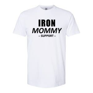 Iron Mommy Triathlon Mom Support Mother Gift Softstyle CVC T-Shirt