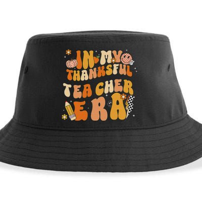 In My Thankful Teacher Era Thanksgiving Autumn TeacherS Day Sustainable Bucket Hat