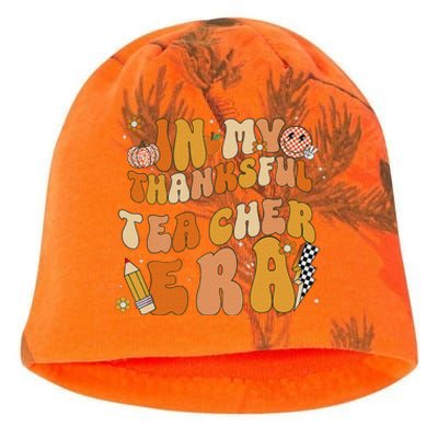 In My Thankful Teacher Era Thanksgiving Autumn TeacherS Day Kati - Camo Knit Beanie