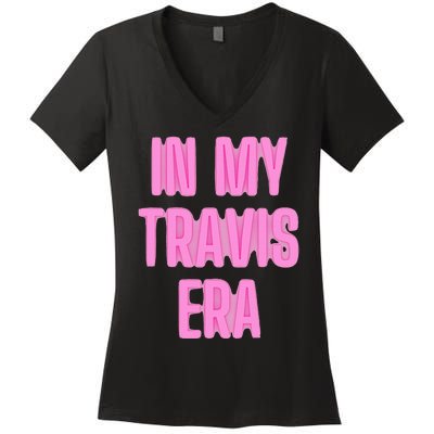 In My Travis Era Women's V-Neck T-Shirt