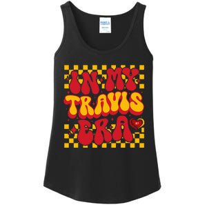 In My T.ravis E.ra Heart Love  Red Gold Design Ladies Essential Tank