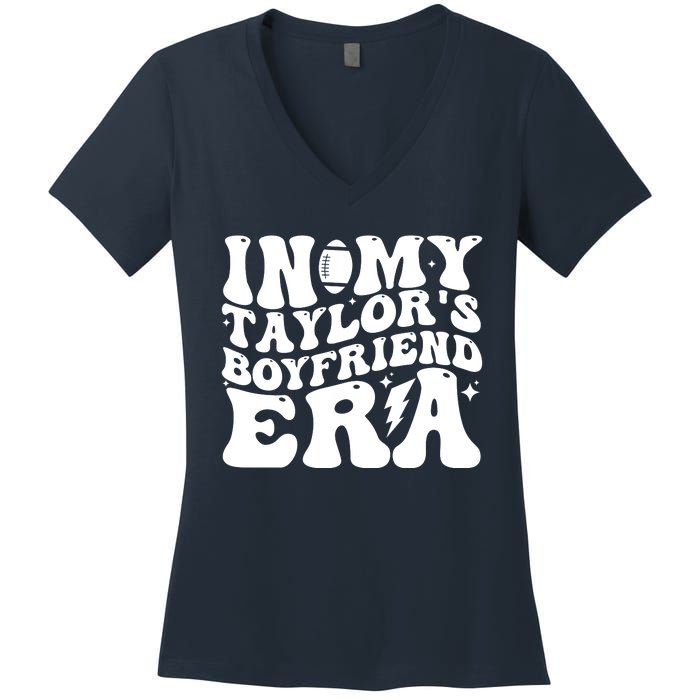 In My Taylors Boyfriend Era Go TaylorS Boyfriend Women's V-Neck T-Shirt