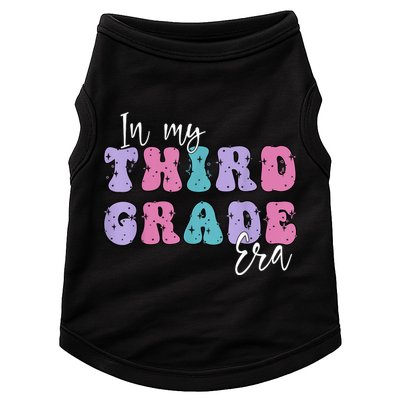 In My Third 3rd Grade Era Groovy Back To School Teacher Kids Doggie Tank