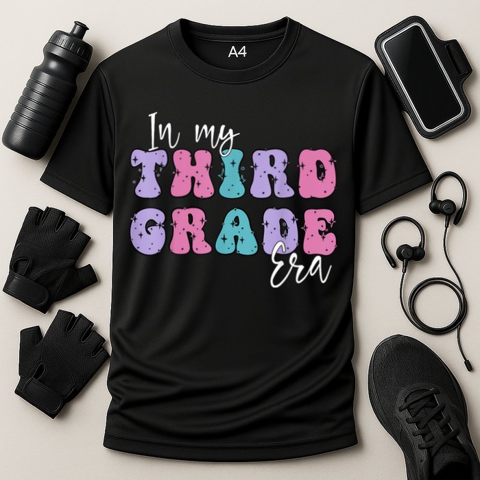In My Third 3rd Grade Era Groovy Back To School Teacher Kids Performance Shirt