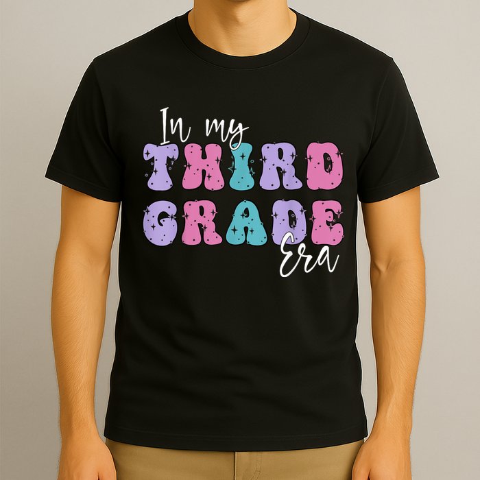 In My Third 3rd Grade Era Groovy Back To School Teacher Kids T-Shirt