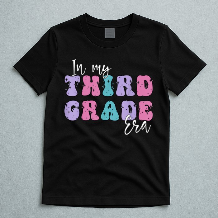 In My Third 3rd Grade Era Groovy Back To School Teacher Kids T-Shirt