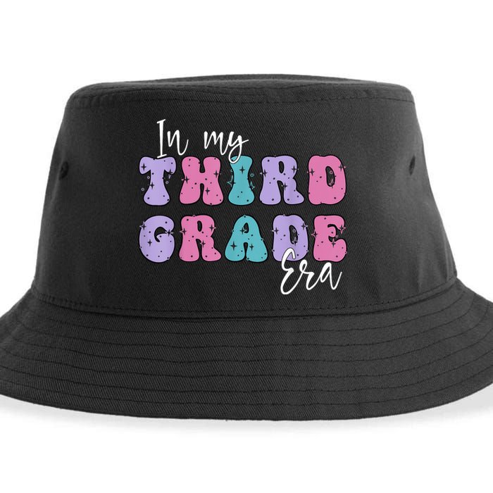 In My Third 3rd Grade Era Groovy Back To School Teacher Kids Sustainable Bucket Hat