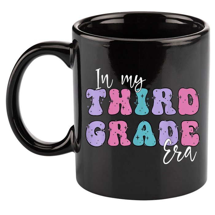 In My Third 3rd Grade Era Groovy Back To School Teacher Kids 11oz C Handle Ceramic Mug