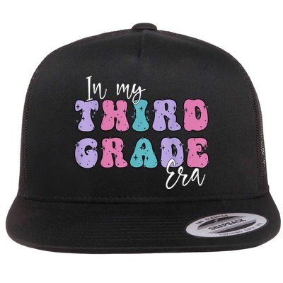 In My Third 3rd Grade Era Groovy Back To School Teacher Kids Flatbill Hat