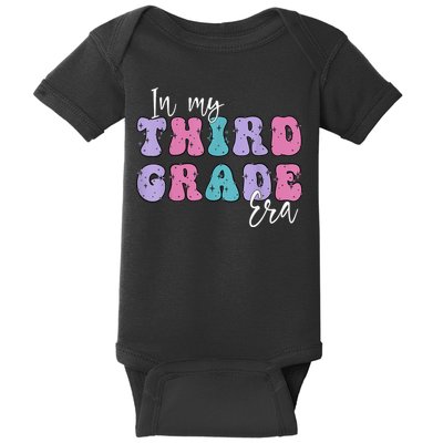 In My Third 3rd Grade Era Groovy Back To School Teacher Kids Baby Bodysuit