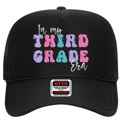 In My Third 3rd Grade Era Groovy Back To School Teacher Kids Trucker Hat