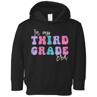 In My Third 3rd Grade Era Groovy Back To School Teacher Kids Toddler Hoodie