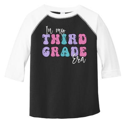 In My Third 3rd Grade Era Groovy Back To School Teacher Kids Toddler Fine Jersey T-Shirt