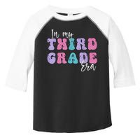 In My Third 3rd Grade Era Groovy Back To School Teacher Kids Toddler Fine Jersey T-Shirt