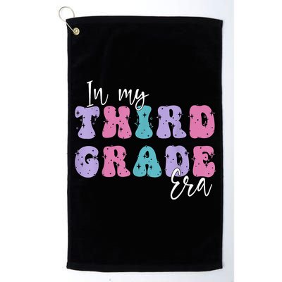 In My Third 3rd Grade Era Groovy Back To School Teacher Kids Golf Towel