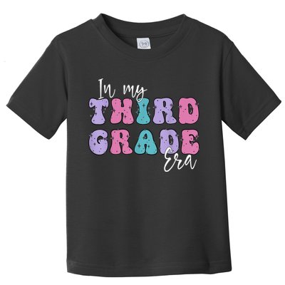 In My Third 3rd Grade Era Groovy Back To School Teacher Kids Toddler T-Shirt