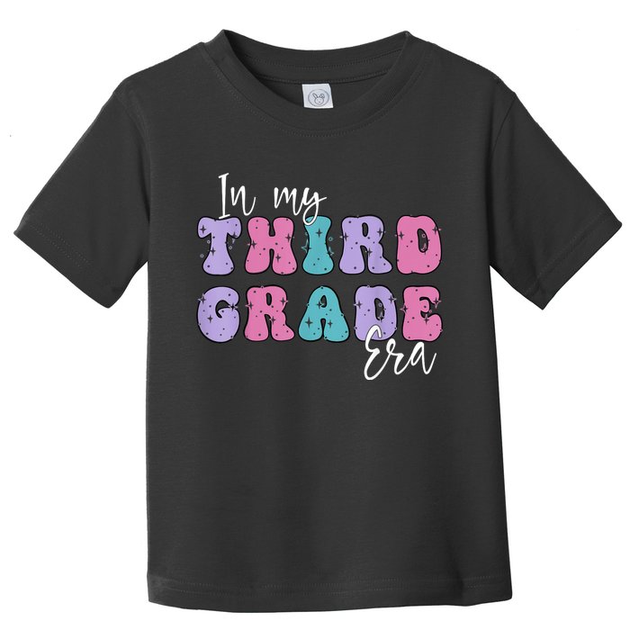 In My Third 3rd Grade Era Groovy Back To School Teacher Kids Toddler T-Shirt