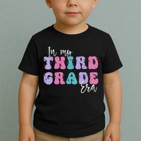 In My Third 3rd Grade Era Groovy Back To School Teacher Kids Toddler T-Shirt